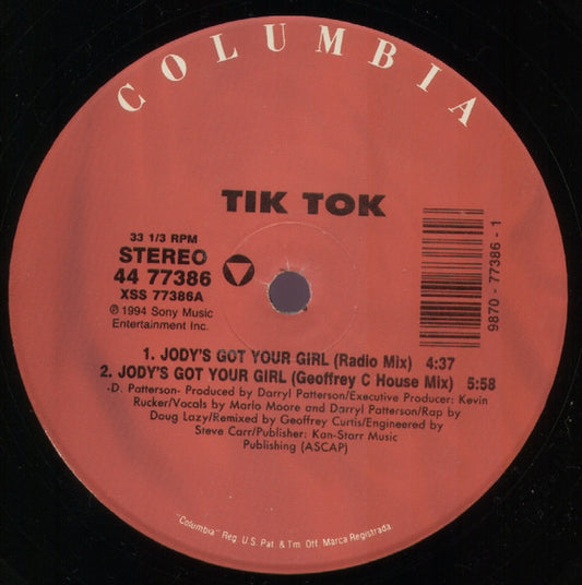Tik Tok : Jody's Got Your Girl (12")