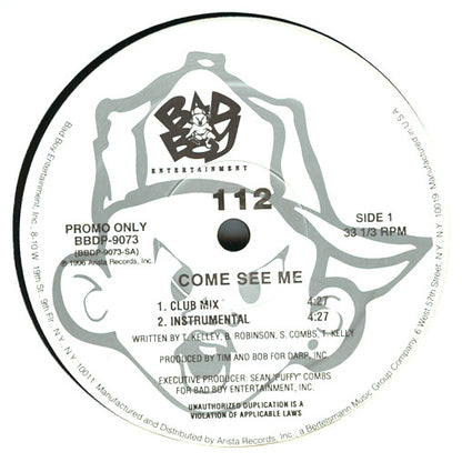 112 : Come See Me (12", Promo)