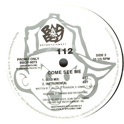 112 : Come See Me (12", Promo)