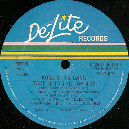 Kool & The Gang : Take It To The Top (12", Promo, 18 )