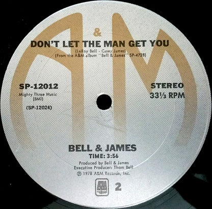 Bell & James : Livin' It Up (Friday Night) (12")