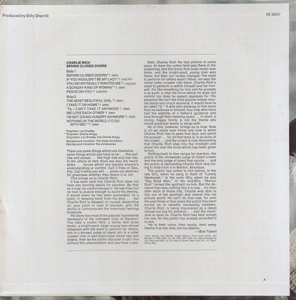Charlie Rich : Behind Closed Doors (LP, Album, RE, Ter)