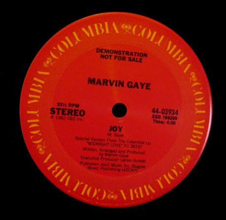 Marvin Gaye : Joy (12", Promo)