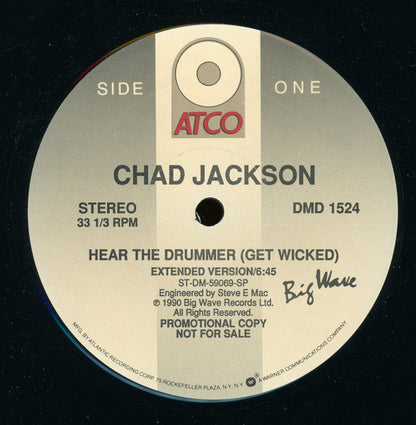 Chad Jackson : Hear The Drummer (Get Wicked) (12", Single, Promo)