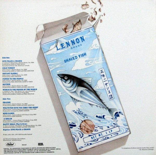 John Lennon / The Plastic Ono Band : Shaved Fish (LP, Comp, RE, Pur)