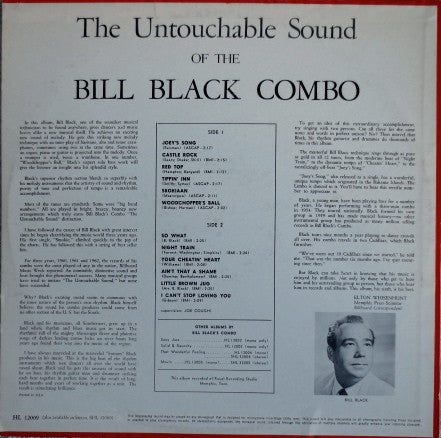 Bill Black's Combo : The Untouchable Sound Of The Bill Black Combo (LP, Album, Mono)