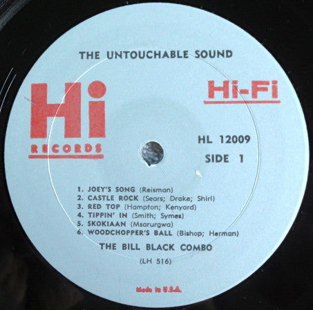 Bill Black's Combo : The Untouchable Sound Of The Bill Black Combo (LP, Album, Mono)