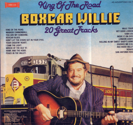 Boxcar Willie : King Of The Road 20 Great Tracks (LP, Comp, RP)