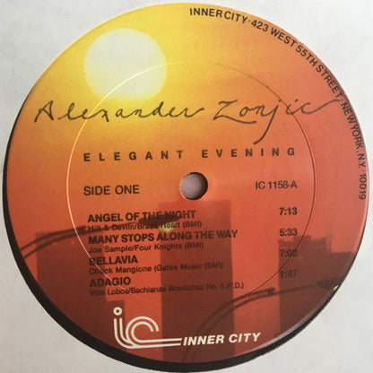 Alexander Zonjic : Elegant Evening (LP, Album)