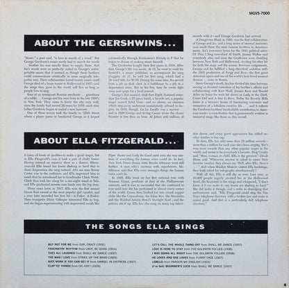 Ella Fitzgerald : Ella Fitzgerald Sings The Gershwin Song Book Vol. 1 (LP, Album)