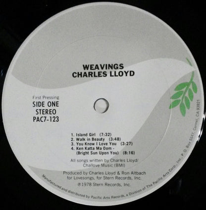 Charles Lloyd : Weavings (LP, Album, Fir)