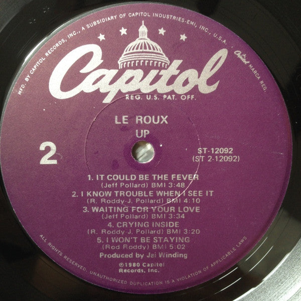 Le Roux : Up (LP, Album)