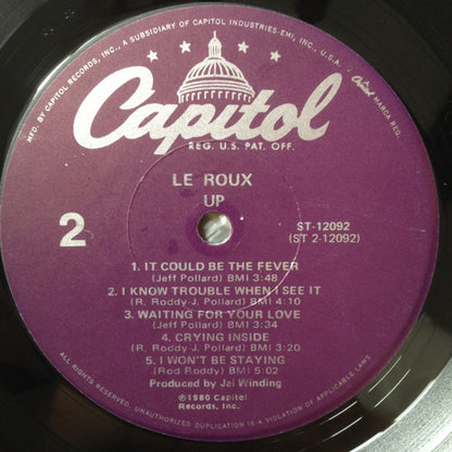 Le Roux : Up (LP, Album)