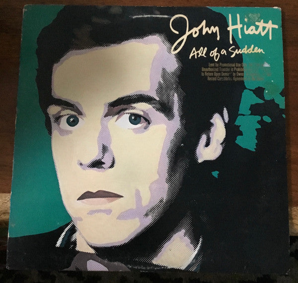 John Hiatt : All Of A Sudden (LP, Album, Jac)