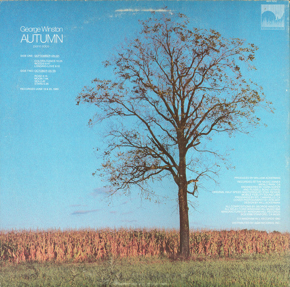 George Winston : Autumn (LP, Album, RE, RTI)