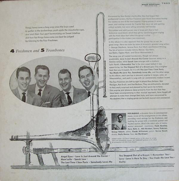 The Four Freshmen : Four Freshmen And 5 Trombones (LP, Album, Mono)