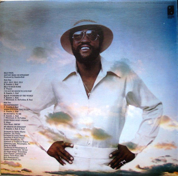 Billy Paul : Got My Head On Straight (LP, Album, San)