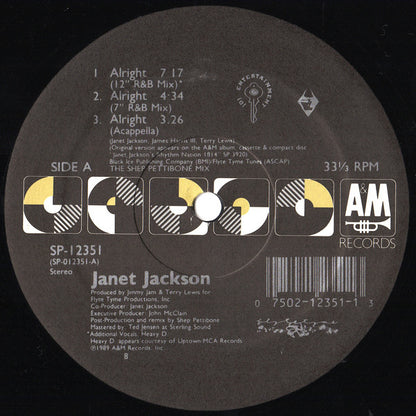 Janet Jackson : Alright (12", Single)