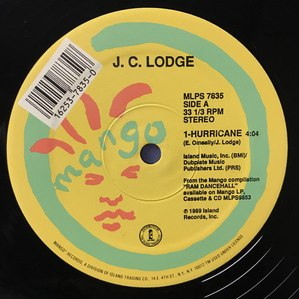 JC Lodge : Hurricane (12", Single)