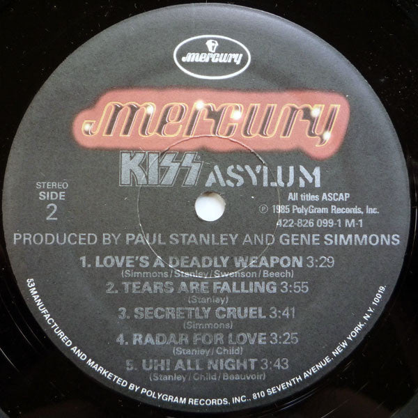 Kiss : Asylum (LP, Album, 53 )