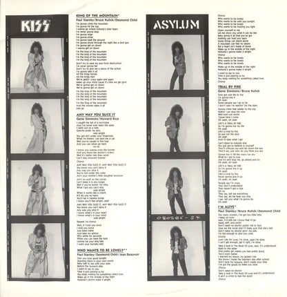 Kiss : Asylum (LP, Album, 53 )
