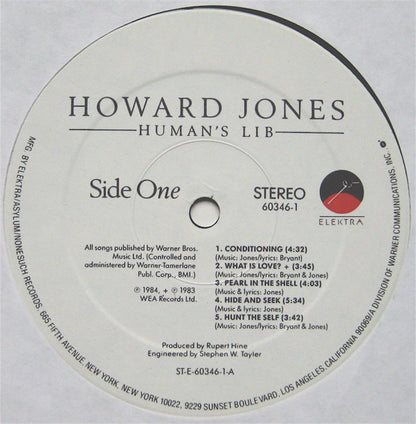 Howard Jones : Human's Lib (LP, Album, Spe)