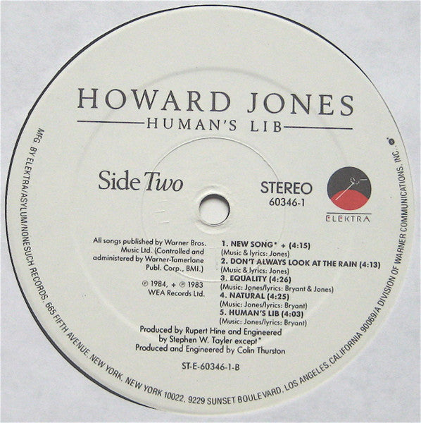 Howard Jones : Human's Lib (LP, Album, Spe)