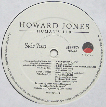 Howard Jones : Human's Lib (LP, Album, Spe)