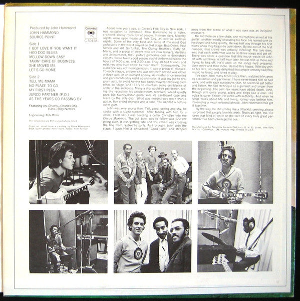 John Paul Hammond : Source Point (LP, Album, Ter)