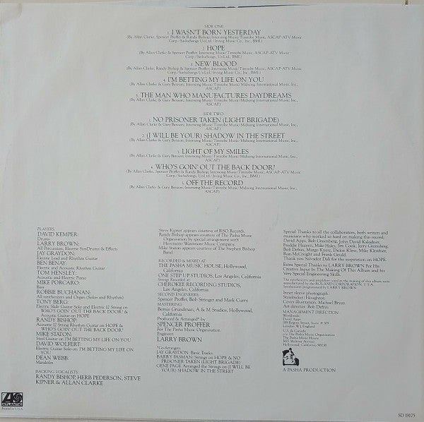 Allan Clarke : I Wasn't Born Yesterday (LP, Album)