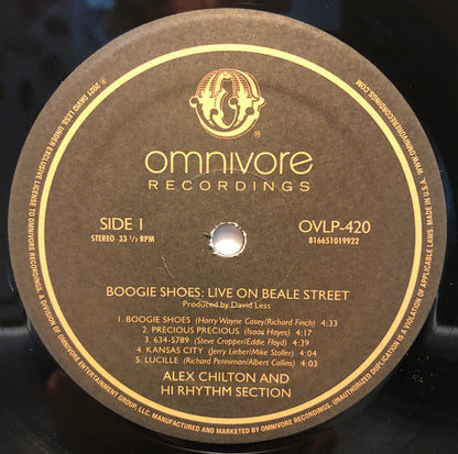 Alex Chilton and Hi Rhythm : Boogie Shoes: Live On Beale Street (LP, Album)