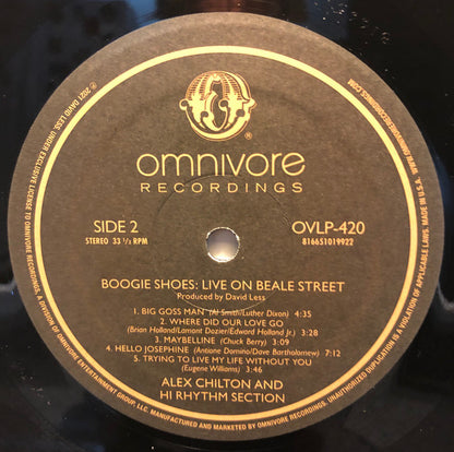 Alex Chilton and Hi Rhythm : Boogie Shoes: Live On Beale Street (LP, Album)