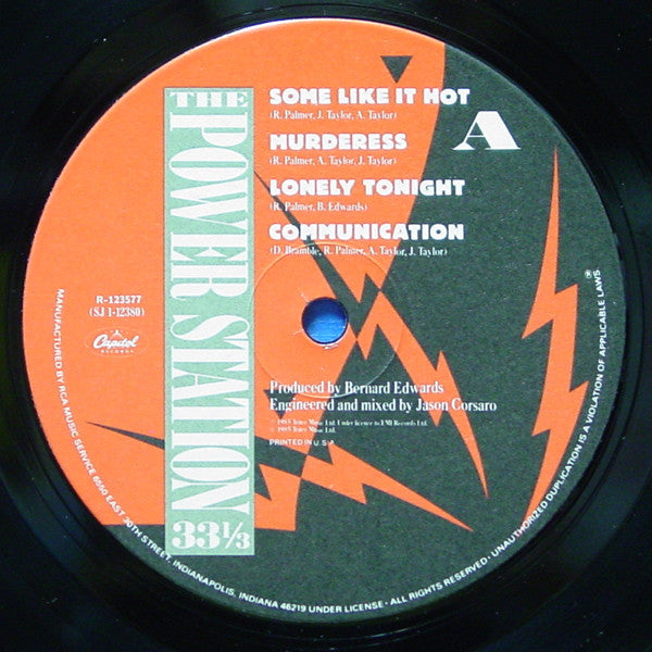 The Power Station : The Power Station 33 ⅓ (LP, Album, Club)