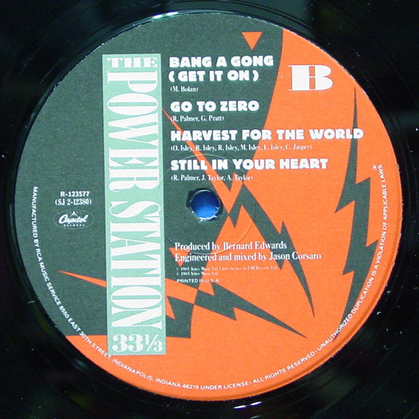 The Power Station : The Power Station 33 ⅓ (LP, Album, Club)