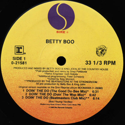 Betty Boo : Doin' The Do (12", Maxi)