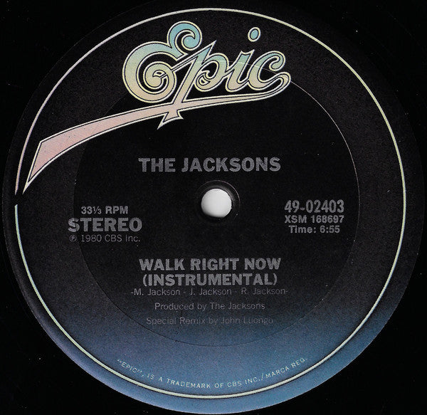 The Jacksons : Walk Right Now (12")