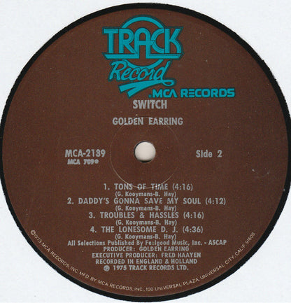 Golden Earring : Switch (LP, Album, Glo)