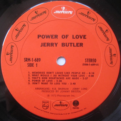 Jerry Butler : Power Of Love (LP, Album, Pit)