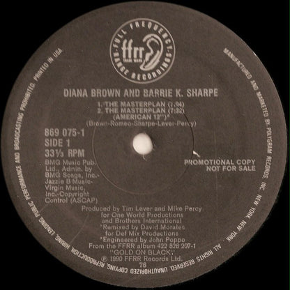 Diana Brown & Barrie K Sharpe : The Masterplan (12", Single, Promo)