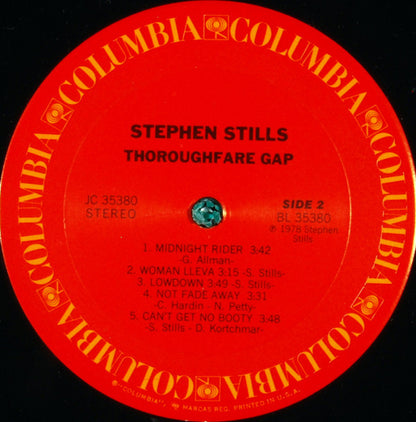 Stephen Stills : Thoroughfare Gap (LP, Album)