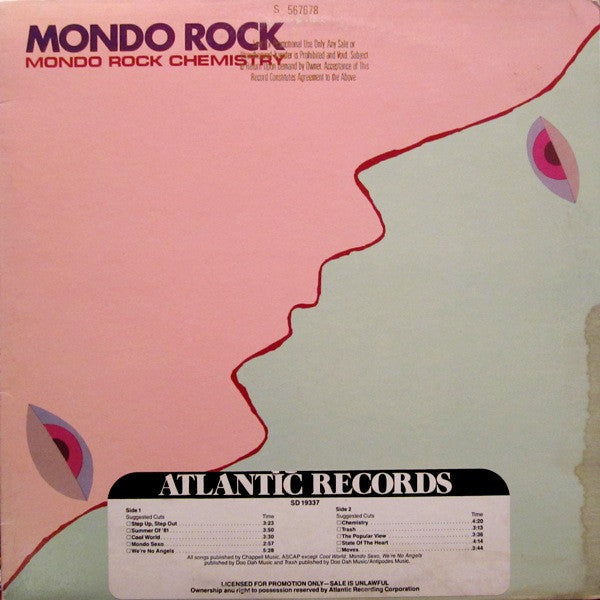 Mondo Rock : Mondo Rock Chemistry (LP, Album)