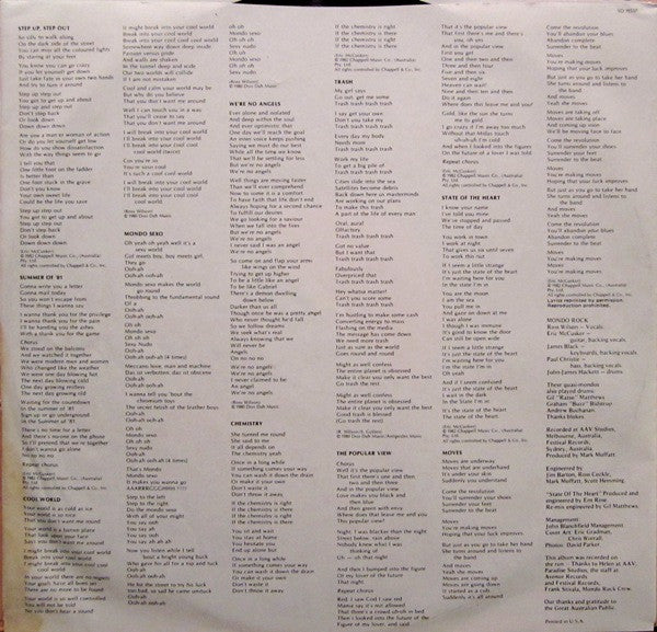 Mondo Rock : Mondo Rock Chemistry (LP, Album)