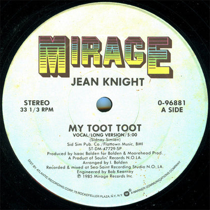 Jean Knight : My Toot Toot (12")