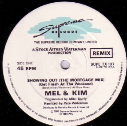 Mel & Kim : Showing Out (Remix) (12")