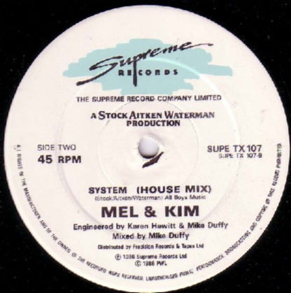Mel & Kim : Showing Out (Remix) (12")