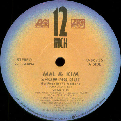 Mel & Kim : Showing Out (12", Single, AR)