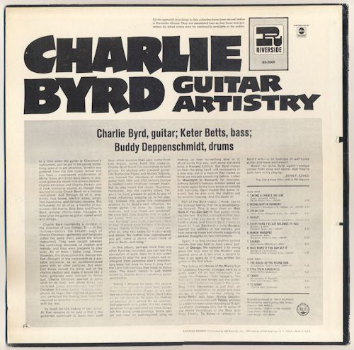 Charlie Byrd : Guitar Artistry (LP, Album, RE, RM)