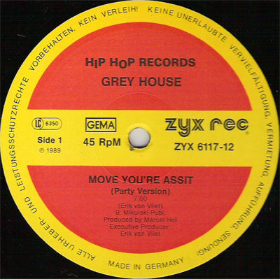 Greyhouse : Move You're Assit (12")