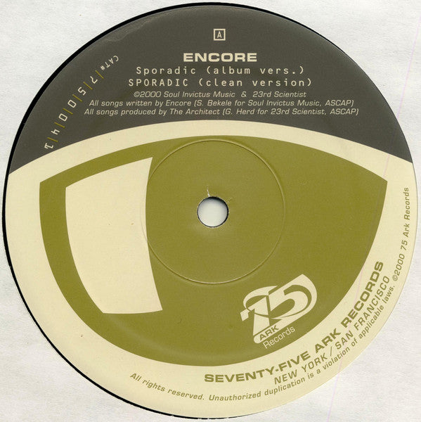 Encore /  Handsome Boy Modeling School : Sporadic / Waterworld (12")