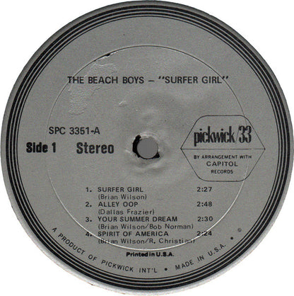 The Beach Boys : Surfer Girl (LP, Comp)